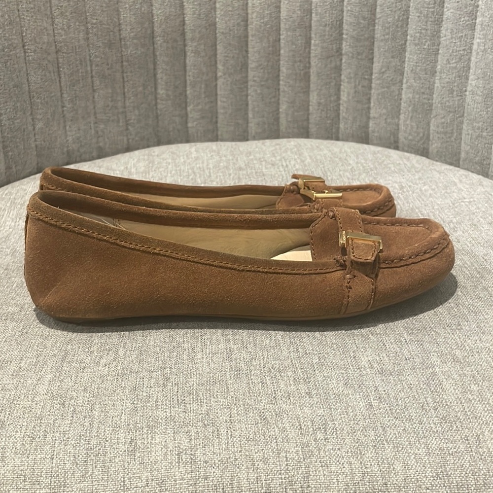 Brown suede Michale Kors flats
